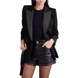 Isabel Marant Paryam embellished blazer jacket crystal studded size FR40 US 8